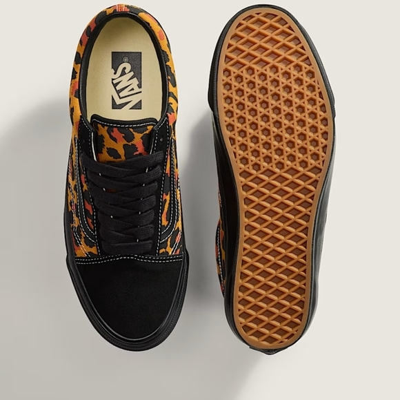 Vans LX Old Skool Women Size 8 Leopard And Black Suede Shoes 122025 - Picture 3 of 7